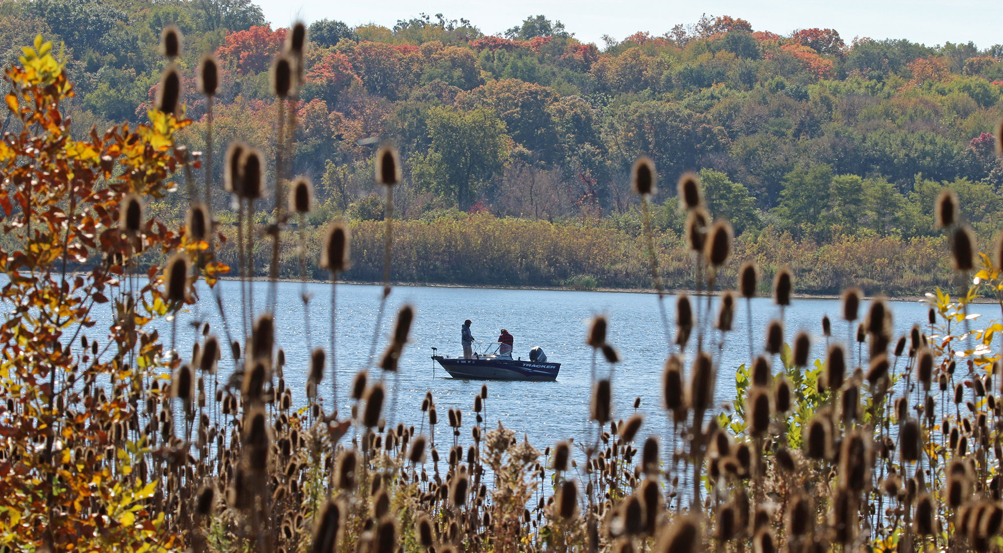 A lake view at Whalon Lake.