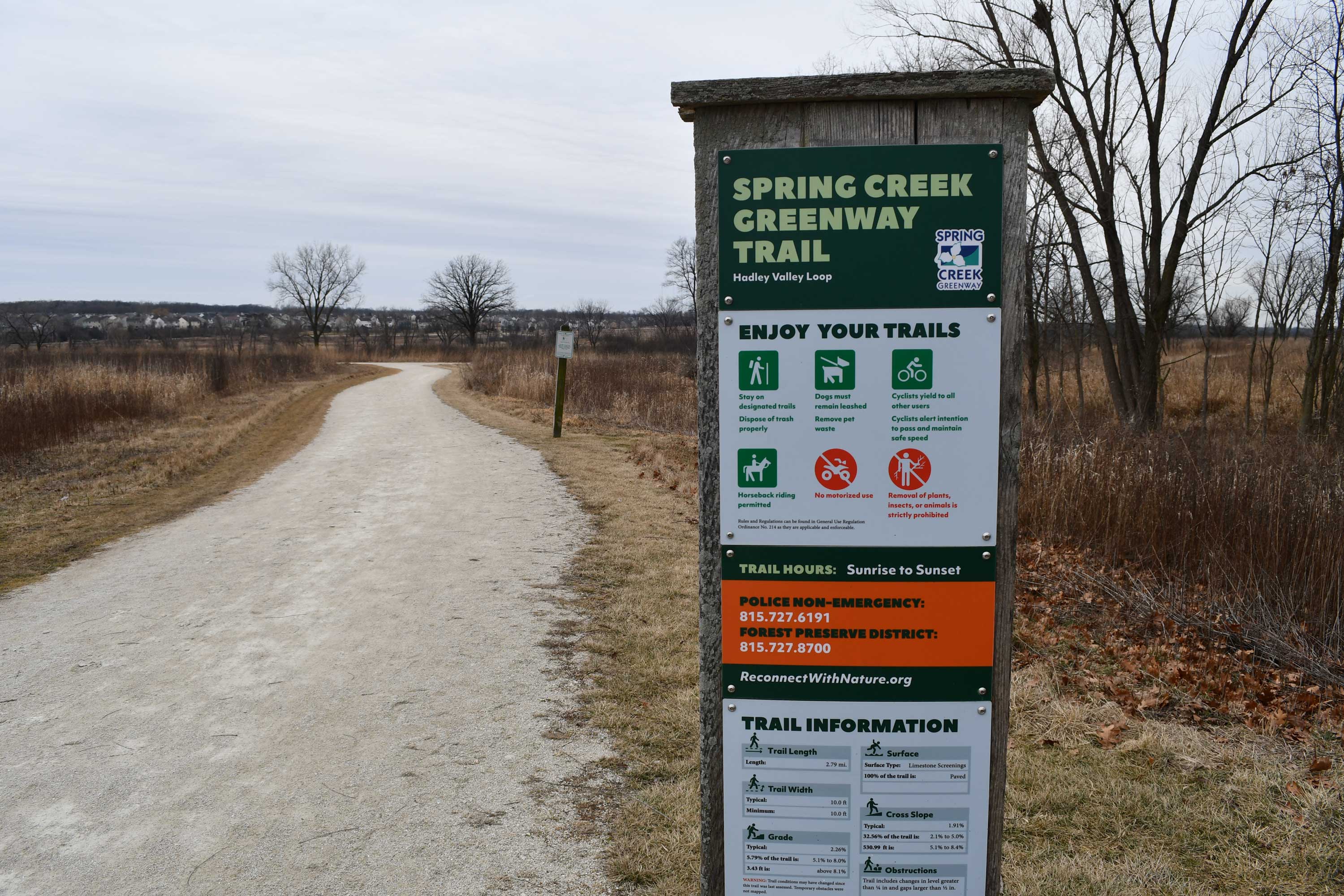 A trailhead sign.