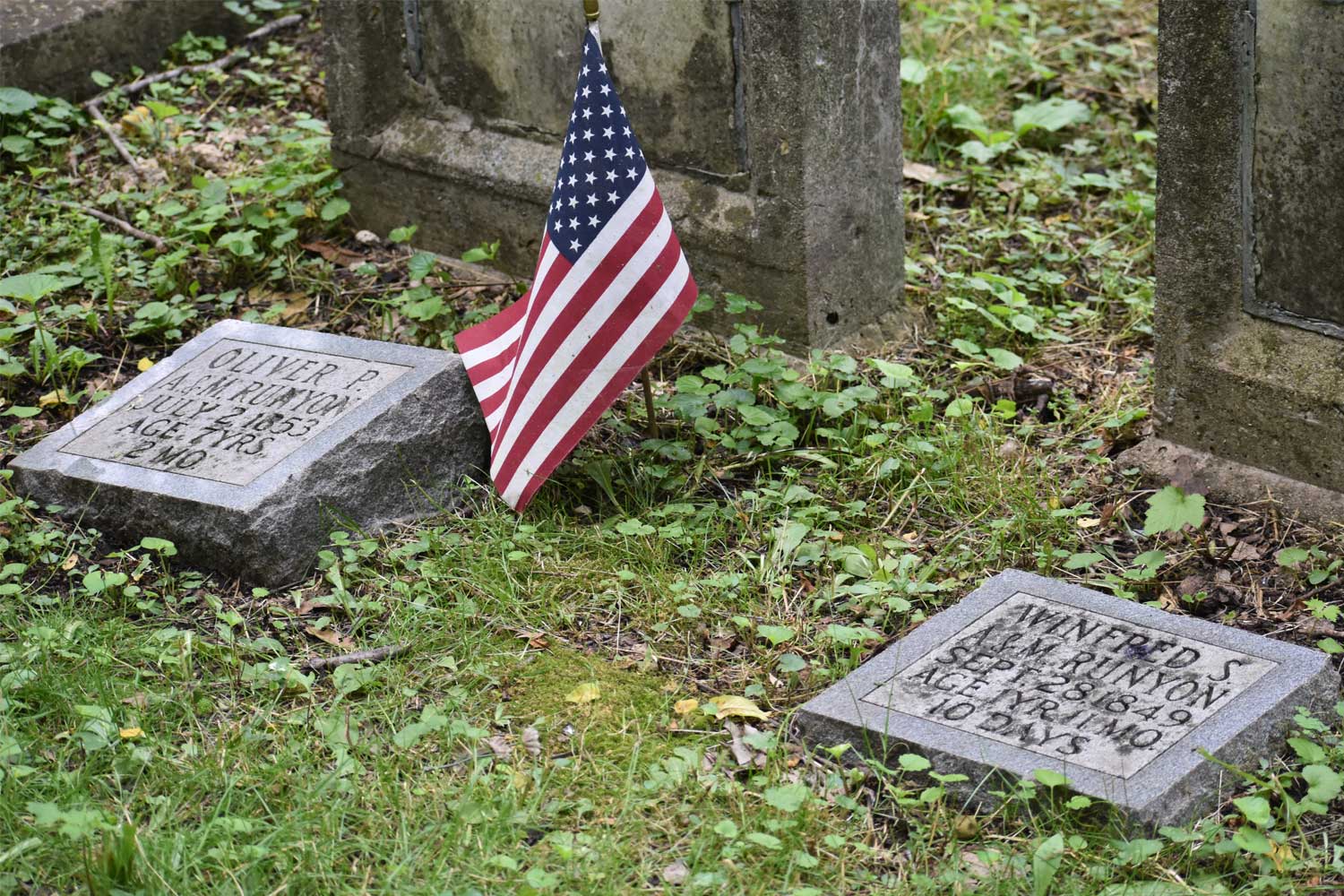 Grave for family that preserve is named after.