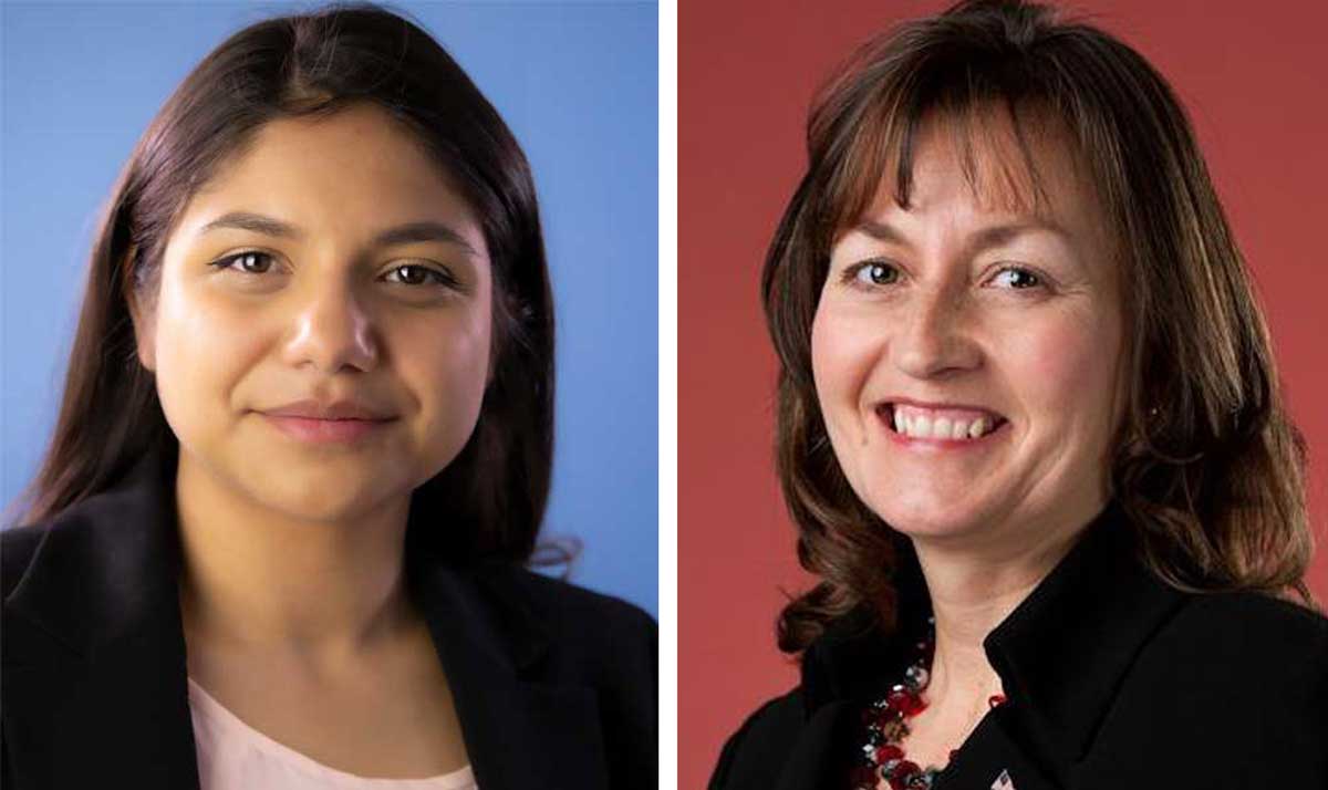 Destinee Ortiz (left) and Judy Ogalla (right)