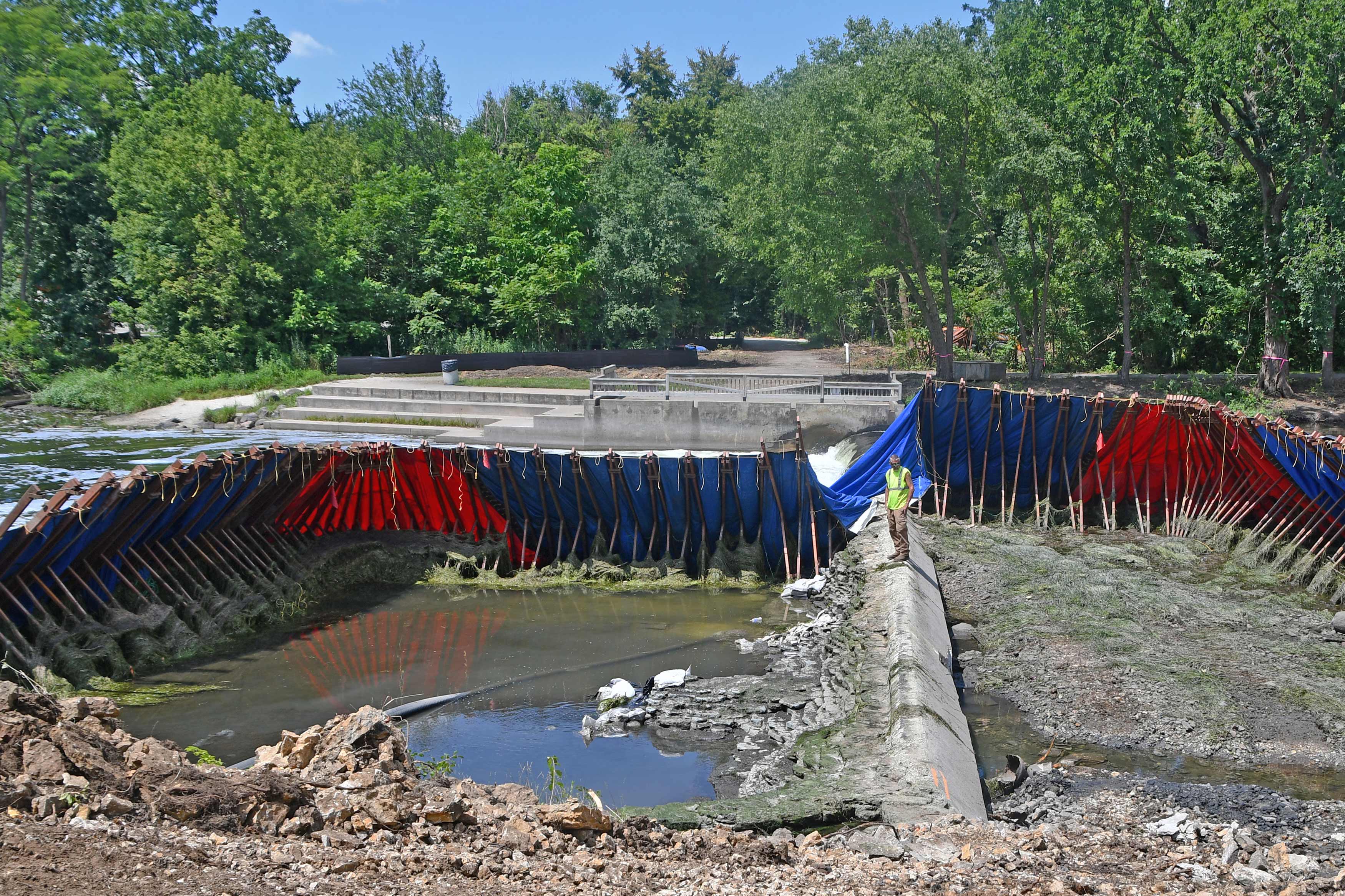The Hammel Woods dam removal.